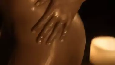 super hot striptease with lots of oil