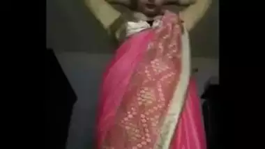 Sexy Indian Wife Stripping Saree
