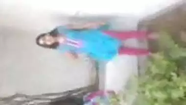 Indian Girl Outdoor strip tease