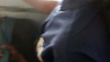 Tamil hot big boobed college girl teasing oldman in bus