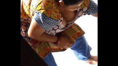 Indian maid boob show