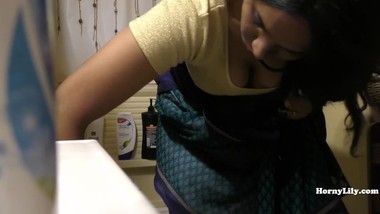 South Indian Maid Cleaning And Showering (Hidden Camera)