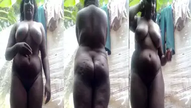 Black beauty busty Tamil GF selfie video