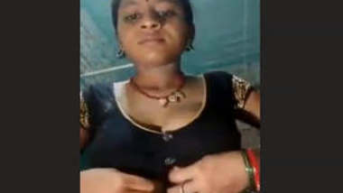 Cute Bhabhi showing and fingering pussy