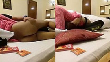 Having fun with desi girlfriend in a hotel room