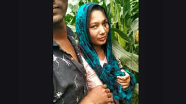 With newly weds girlfriend in khet