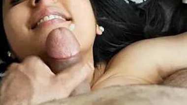 sexy Nri Girl Tit Wank And cum on her Face
