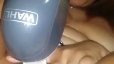 Kinky college girl satisfies her pussy with a big vibrator