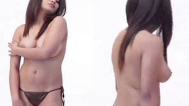 Desi Hot Nude Model Sania Photo shoot Tits visible