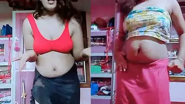 Desi Chubby babe in Bra n hot thighs and belly