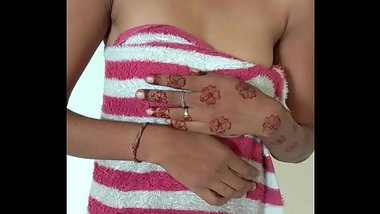 Newly Married Desi Wife Showing Off Her Body