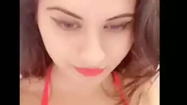 Indian hot model selfie video making