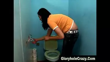 NRI sucking the dick from a glory hole