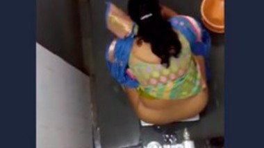 Desi Bhabi Pissing In Restroom