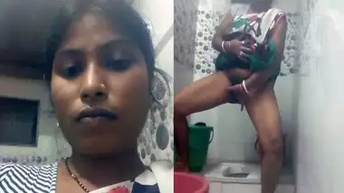 Bangladeshi horny wife fingering pussy with cam turned on