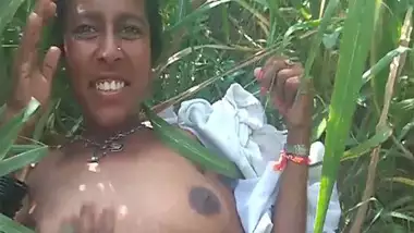 Dehati Bhabi jungle sex with a secret lover MMS