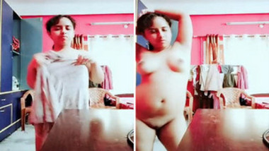 Delectable XXX Indian teen walks in front of camera being naked and it's so sexy