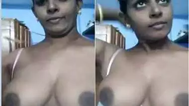 Man is out but camera is on so Indian woman can show off XXX titties