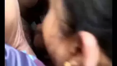 Cute Tamil girl fucked by boyfriend on car