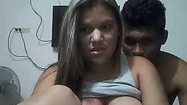 Desi big boobs aunty fucked by young servant on webcam