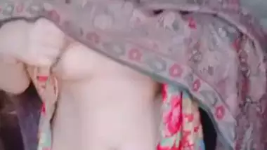 Hijabi paki girl shows boobs and hairy pussy