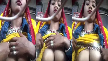Busty Rajasthani girl showing her big boobs on cam