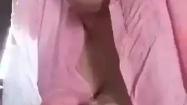 Shy Desi wife finds the courage to reveal XXX melons on the camera
