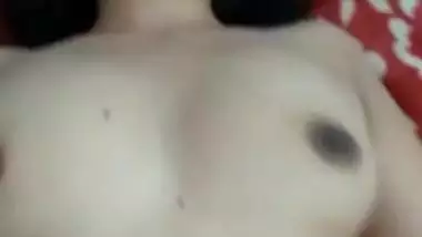 MMS video where Desi chick enjoys boyfriend's XXX salami in cunt