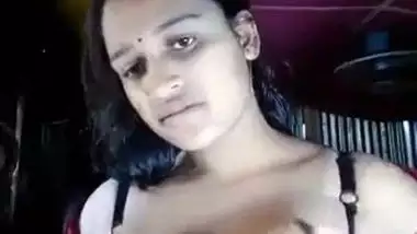 Busty sexy wife Dehati undressed MMS movie scene