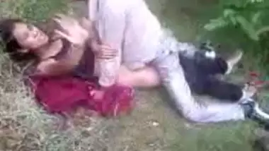 Young indian village couple fucking in forest...