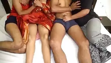 Two Indian Bhabhi Fucking in Group Sex Party