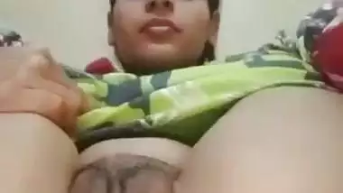 Desi nude girl fucks her ass and pussy with a steel rod