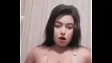 Cute Indian girl Shows her boobs
