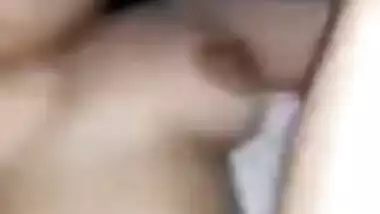 Cute Desi XXX couple takes a video of their hot sex MMS