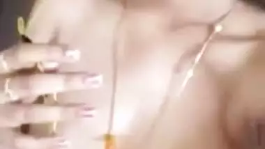 Sexy Telugu Bhabhi Showing Her Nude Body To Lover On Video Call Part 2