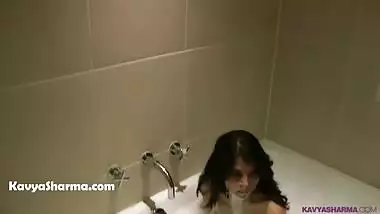 Indian Wife In Shower Filming Solo Masturbation Porn Video For Cash - Kavya Sharma