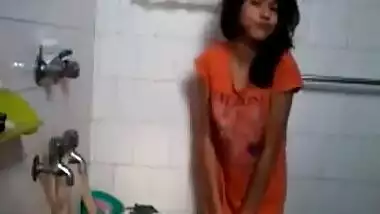 Teen Desi Selfie Striptease