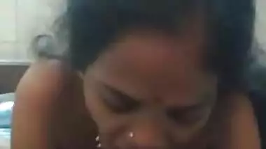 Desi maid jyoti sucking my cock