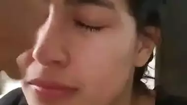 Extremely Beautiful Girl Cum on Face Horny