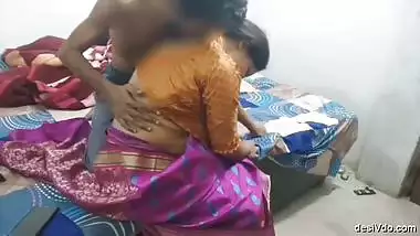 Beautiful Chubby Aunty hard fucking with her devar in the absence of her husband