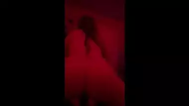 Amazing ass in your face while she rides reverse cowgirl