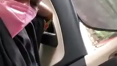 Desi Bhabi inside car blowjob