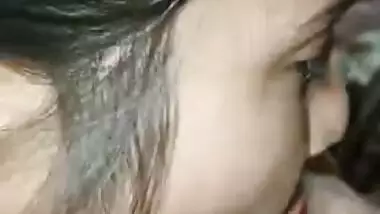 Bitch slowly eats her Desi husband's XXX tool on camera close-up