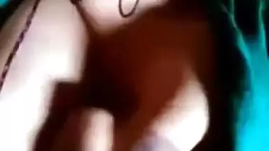 Bengali Boudi showing her tits on video call