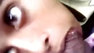 Sexy Sri Lankan girl sucking her brother’s dick
