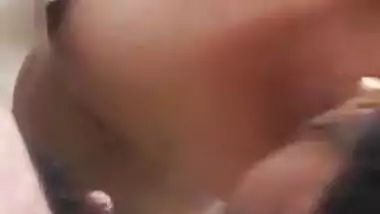 Married Tamil Wife Sucking And Taking Cum On Boobs