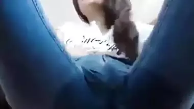 Punjabi girl cumming in her pants after fingering