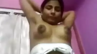 Desi College Girl Showing Boobs On Selfie Video