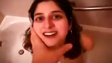 Lovely Indian babe tries Water Sports