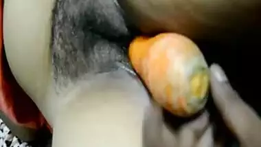 desi wife inserting carrot in pussy